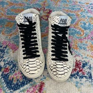 Black and white P448 sneakers!!
